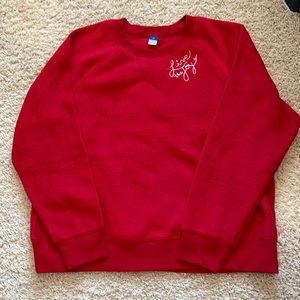 Red Lightweight NEW Fleece Pullover XL